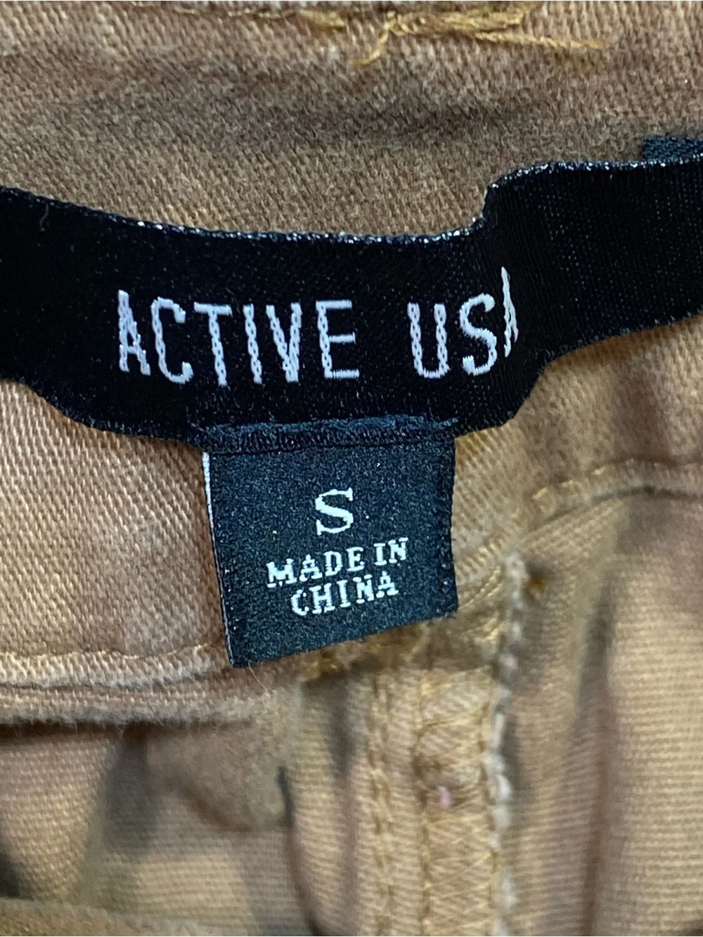 Active USA women’s  Khaki Chino Pants - Tan